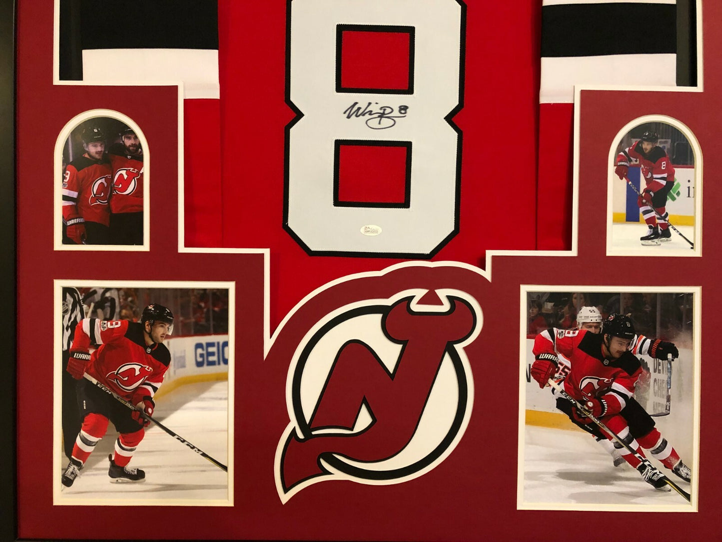 Framed New Jersey Devils Will Butcher Autographed Signed Jersey Jsa Coa