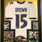 Framed Baltimore Ravens Marquise Brown Autographed Signed Jersey Jsa Coa