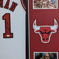 Framed Chicago Bulls Dennis Rodman Autographed Signed Jersey Jsa Coa