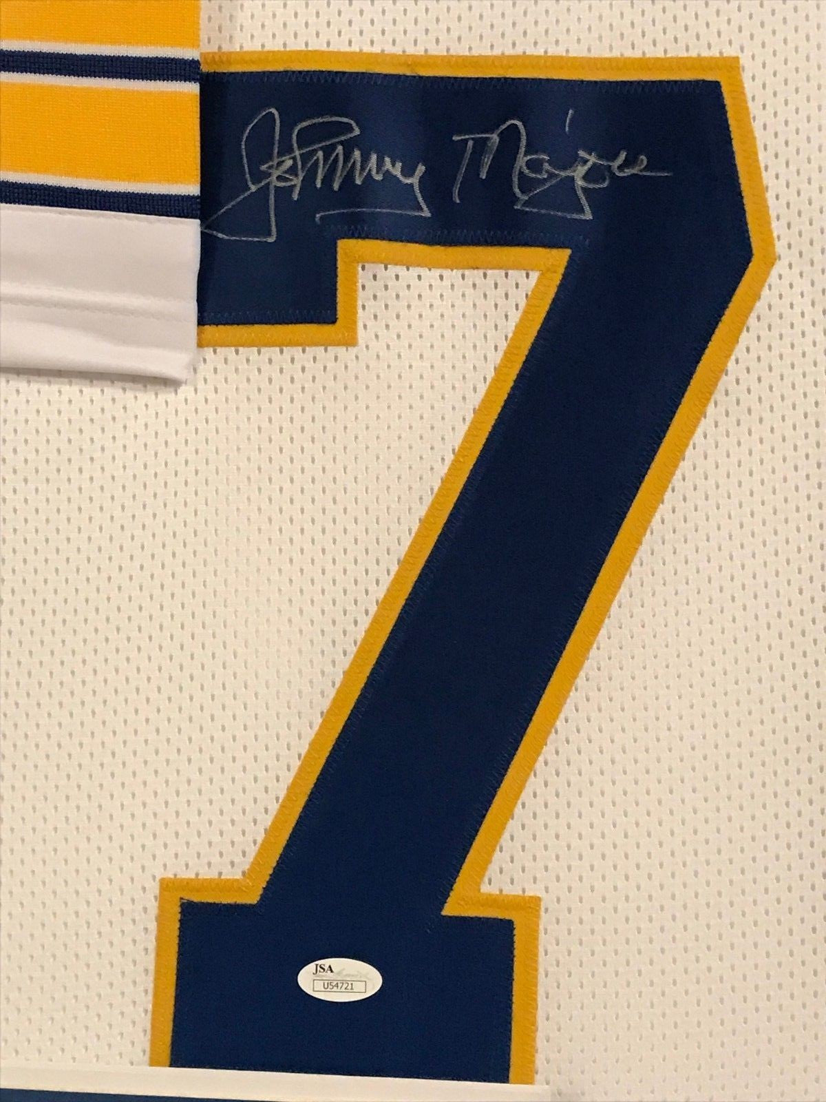 Framed Pitt Panthers Johnny Majors Autographed Signed Jersey Jsa Coa