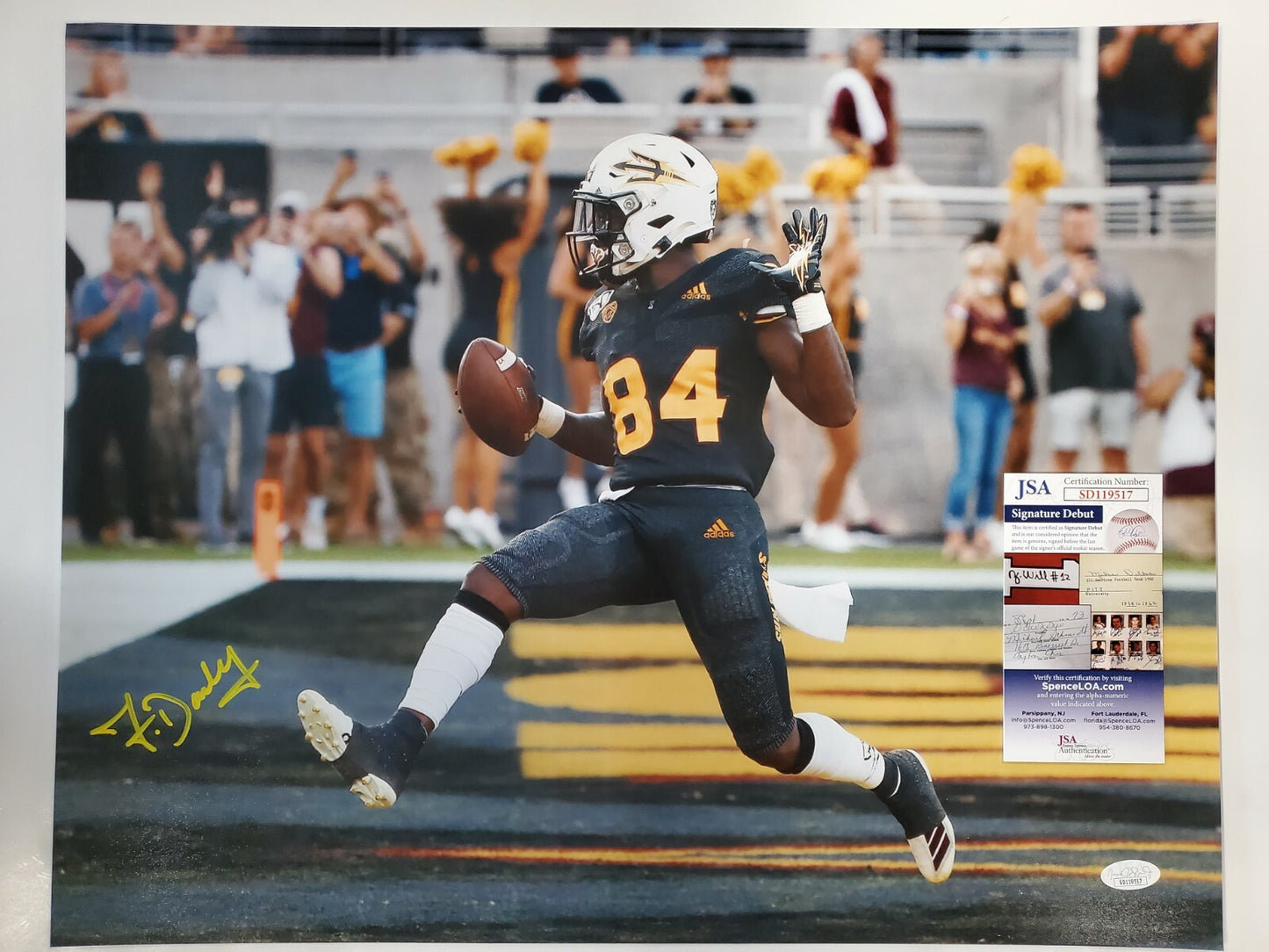 Arizona State Sun Devils Frank Darby Autographed Signed 16X20 Photo Jsa Coa