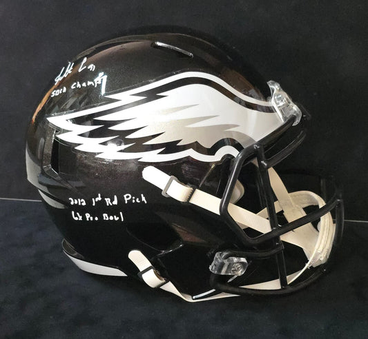 Philadelphia Eagles Fletcher Cox Signed Full Size Alt Replica Helmet Beckett