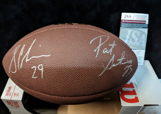 Miami Dolphins Patrick Surtain & Sam Madison Dual Signed Nfl Football Jsa Coa