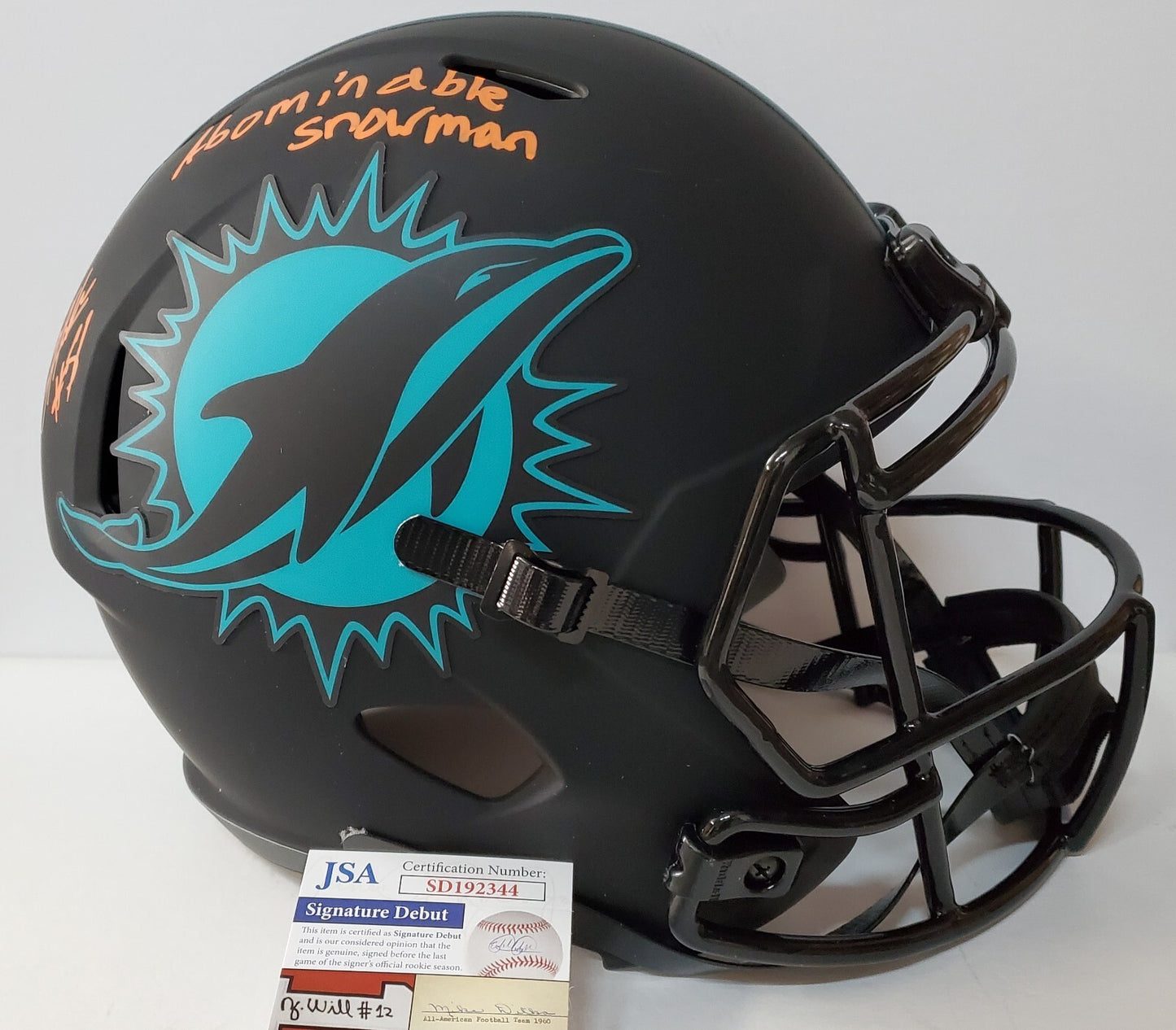 Miami Dolphins Jevon Holland Signed Full Size Eclipse Replica Helmet Jsa Coa