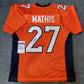 Denver Broncos Damarri Mathis Autographed Signed Jersey Jsa Coa