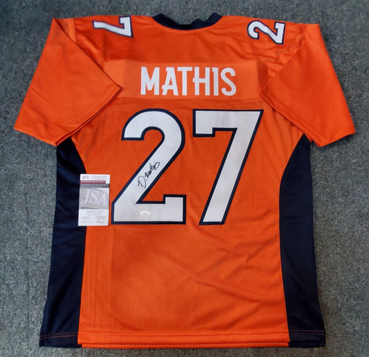 Denver Broncos Damarri Mathis Autographed Signed Jersey Jsa Coa