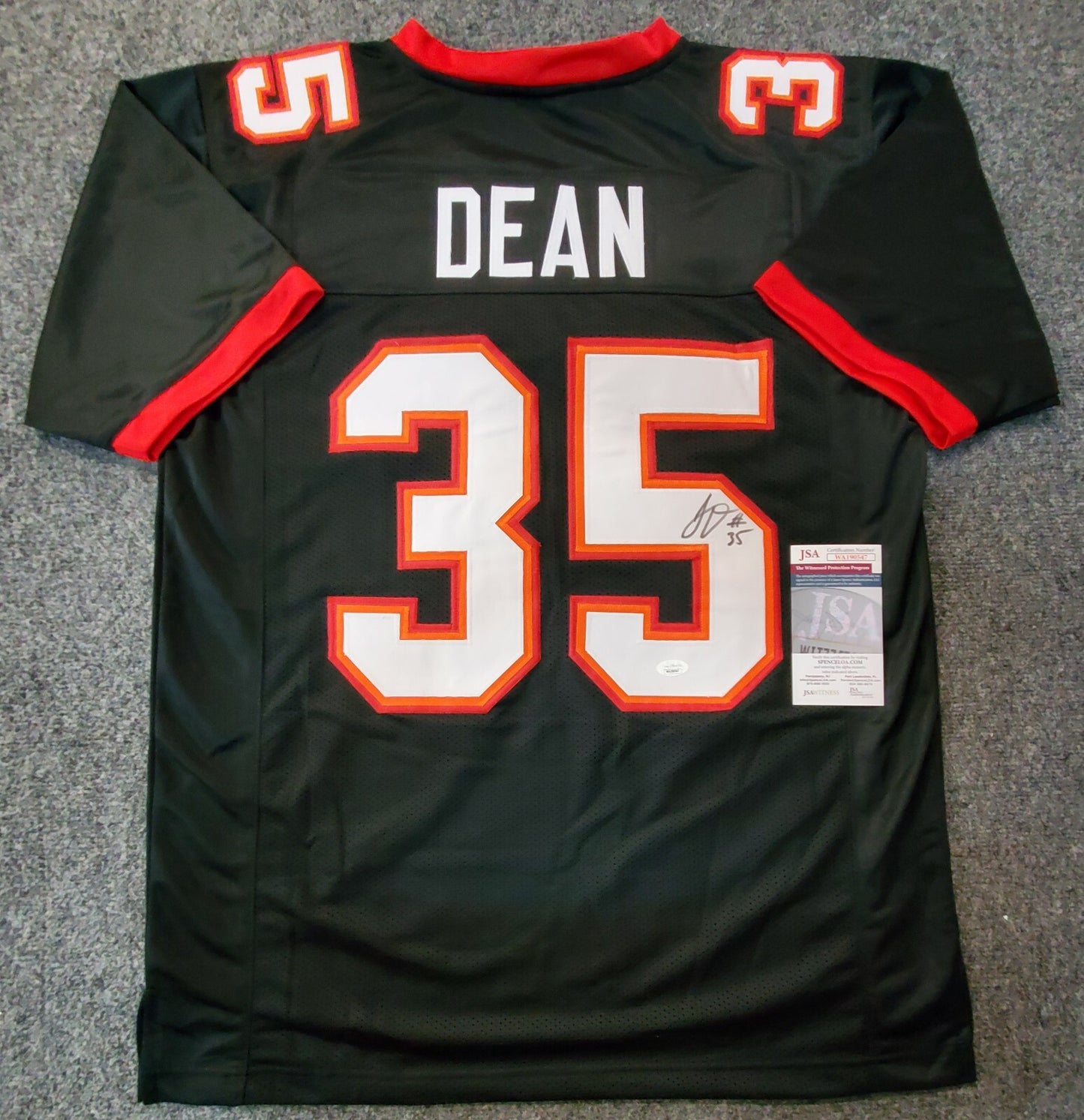 Tampa Bay Buccaneers Jamel Dean Autographed Signed Jersey Jsa  Coa
