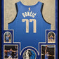 Framed In Suede Dallas Mavericks Luka Dončić Autographed Jersey Jsa Coa