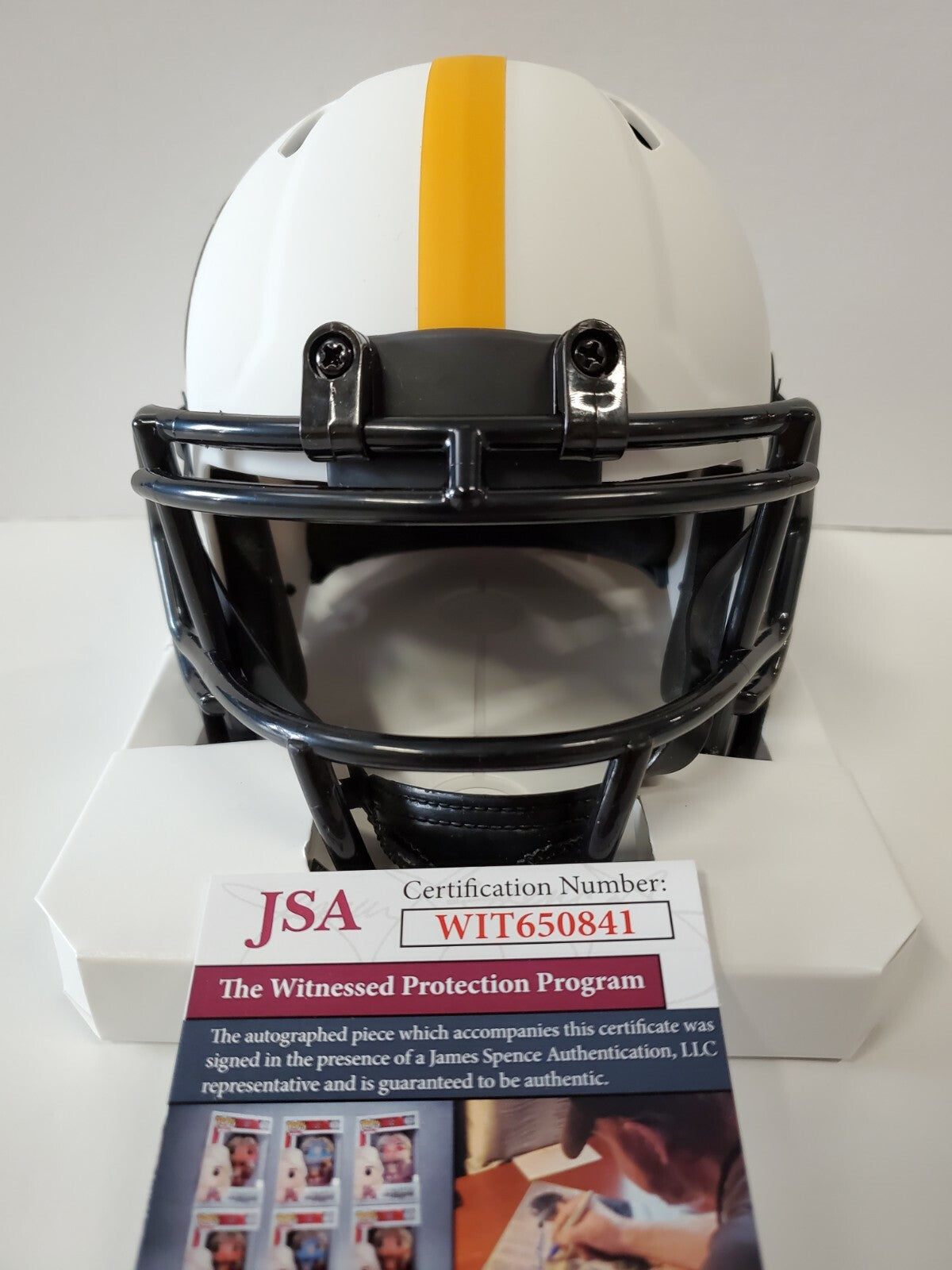 Pittsburgh Steelers Dan Kreider Autographed Signed Lunar Mini Helmet Jsa Coa