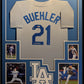 Framed Walker Buehler Autographed Signed La Dodgers Jersey Beckett Holo