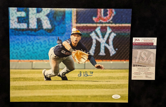 Cleveland Guardians Steven Kwan Autographed Signed 11X14 Photo Jsa Coa