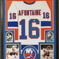 Framed Pat Lafontaine Autographed Inscribed Hof 03 N.Y. Islanders Jersey Jsa Coa