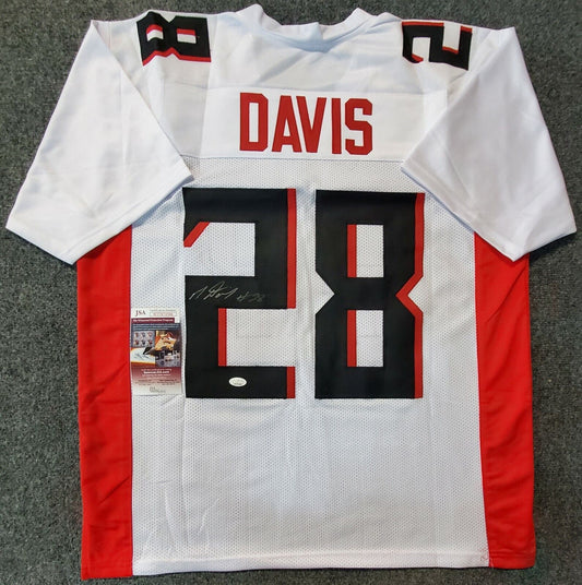 MVP Authentics Atlanta Falcons Mike Davis Autographed Signed Jersey Jsa Coa 98.10 sports jersey framing , jersey framing