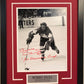 Framed Signed Inscribed Bobby Hull Canada 11X14 Photo Jsa Coa