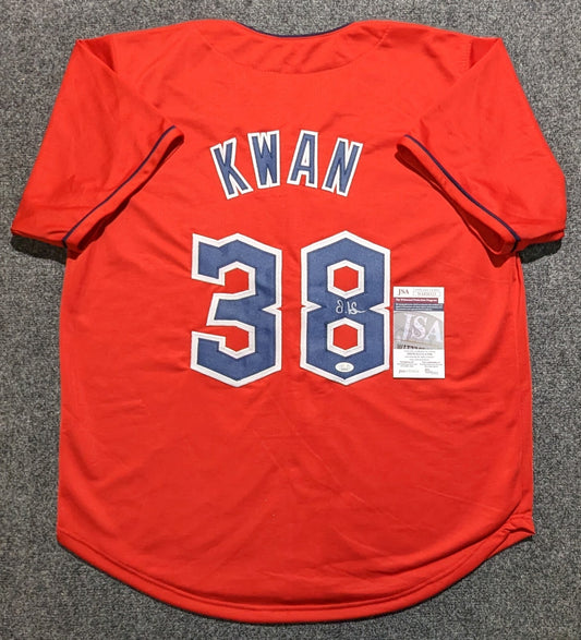 Steven Kwan Autographed Signed Cleveland Guardians Style Custom Jersey Jsa Coa
