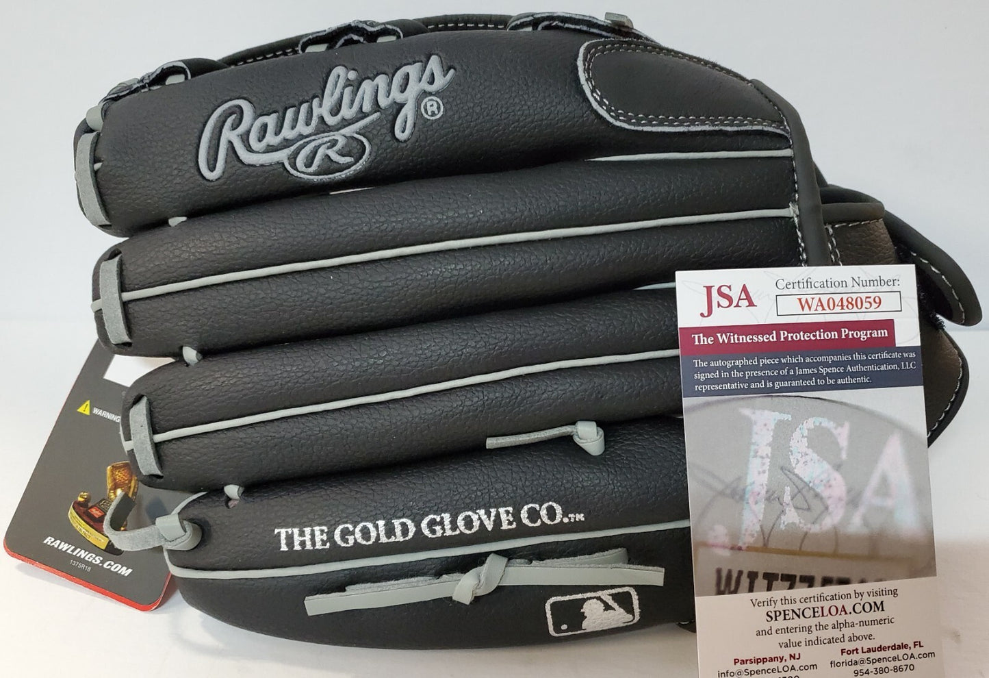 New York Yankees Deivi Garcia Autographed Signed Glove Jsa Coa