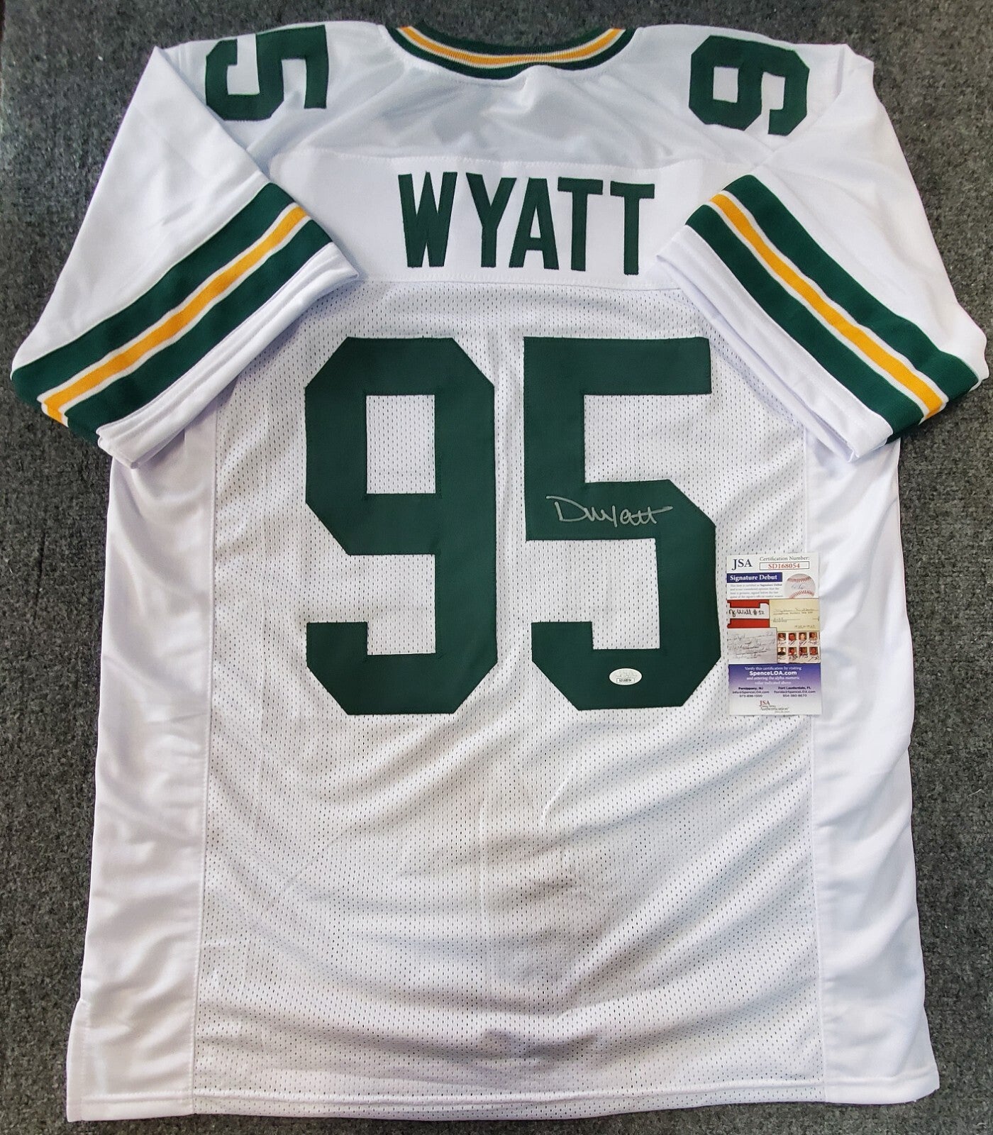 Green Bay Packers Devonte Wyatt Autographed Signed Jersey Jsa Coa