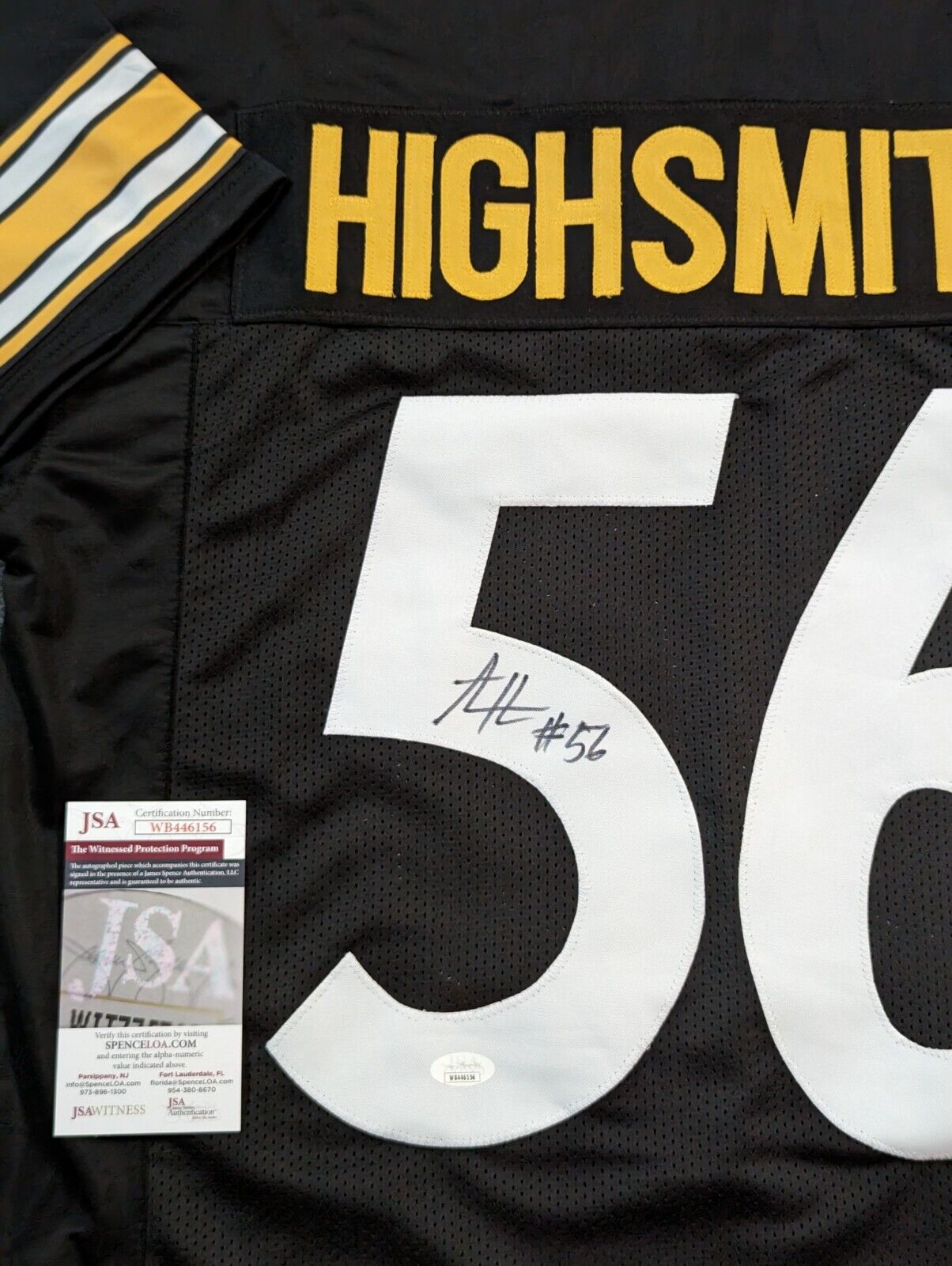Pittsburgh Steelers Alex Highsmith Autographed Signed Jersey Jsa Coa