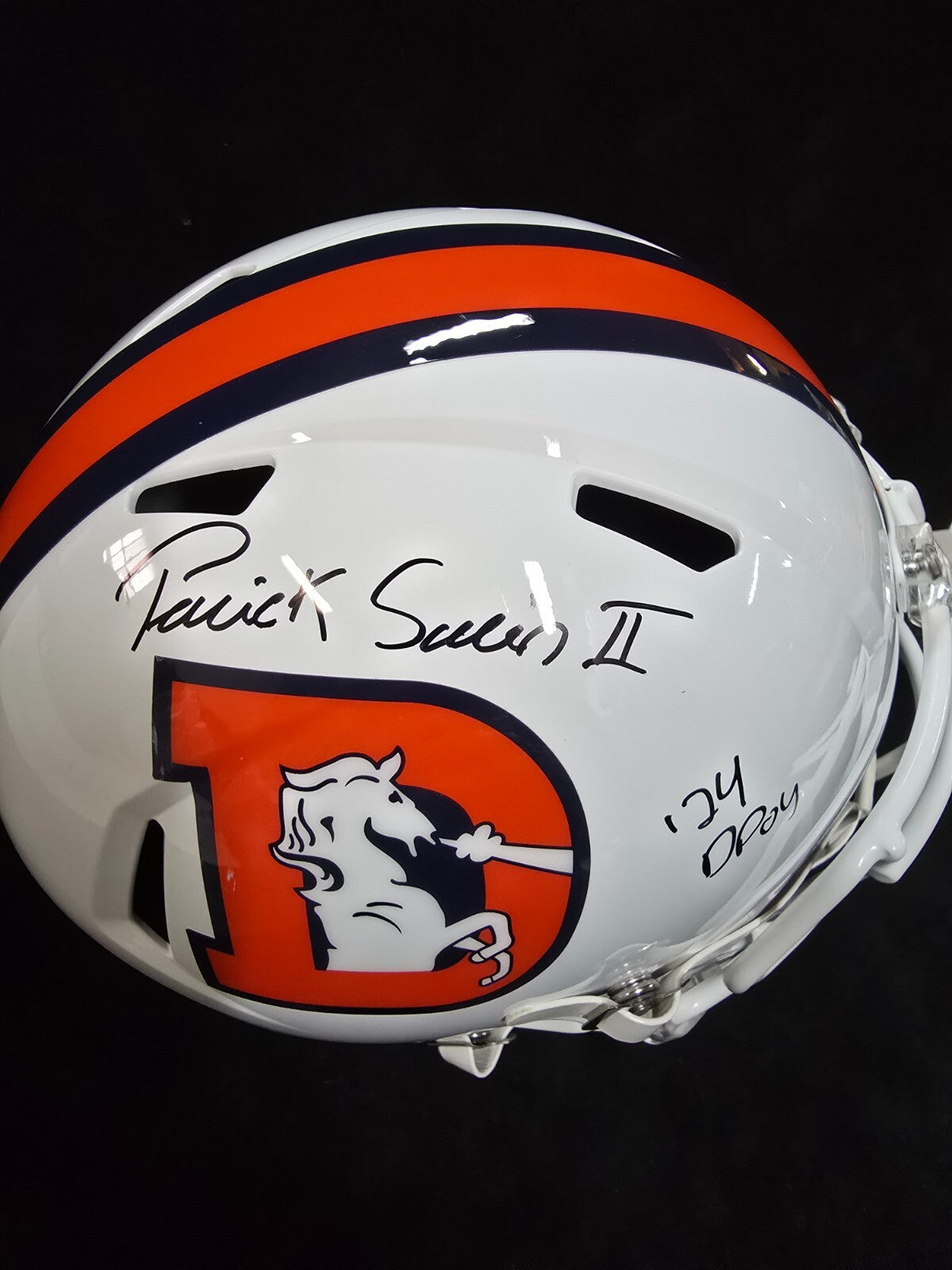 Denver Broncos Pat Surtain Ii Signed Insc Replica Full Size Helmet Beckett