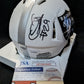 Las Vegas Raiders Chris Smith Autographed Signed Lunar Mini Helmet Jsa Coa Sil