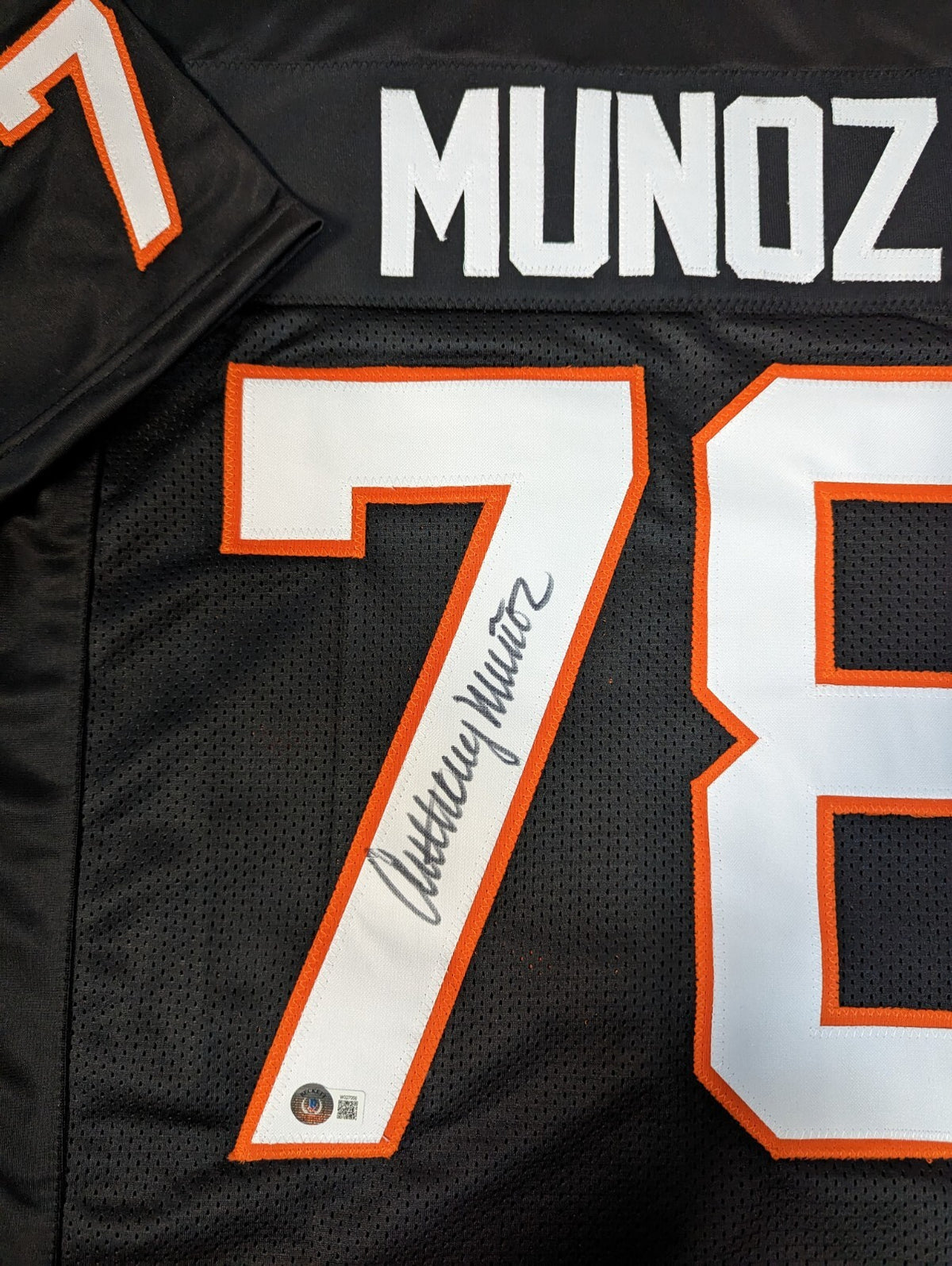 Cincinnati Bengals Anthony Munoz Autographed Signed Jersey Beckett Holo