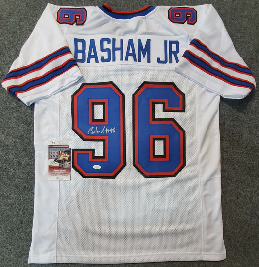 Buffalo Bills Carlos "Boogie" Basham Jr Autographed Signed Jersey Jsa Coa