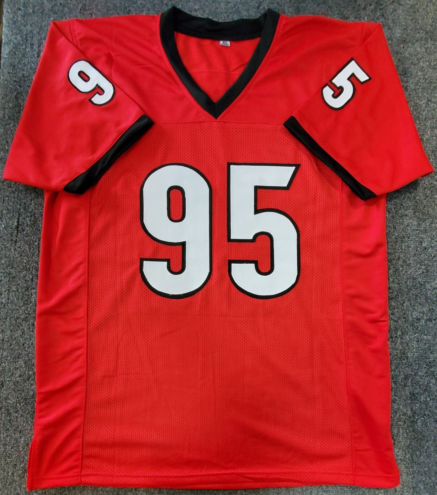 Georgia Bulldogs Devonte Wyatt Autographed Signed Jersey Jsa  Coa