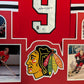 MVP Authentics Framed Chicago Blackhawks Bobby Hull Autographed Inscribed Jersey Beckett Coa 675 sports jersey framing , jersey framing