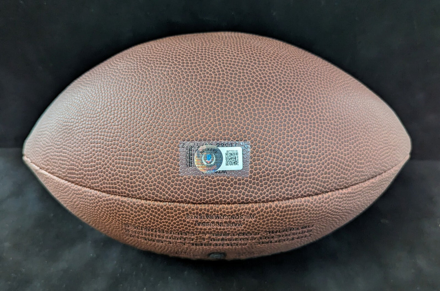 Chicago Bears Roschon Johnson Autographed Signed Football Beckett Holo