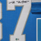 Framed Detroit Lions Sam Laporta Autographed Signed Jersey Beckett Hologram