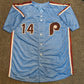 Philadelphia Phillies Pete Rose Autographed Signed Custom Jersey Jsa Coa