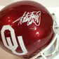 Adrian Peterson Autographed Signed Oklahoma Sooners Full Size Helmet Psa Coa