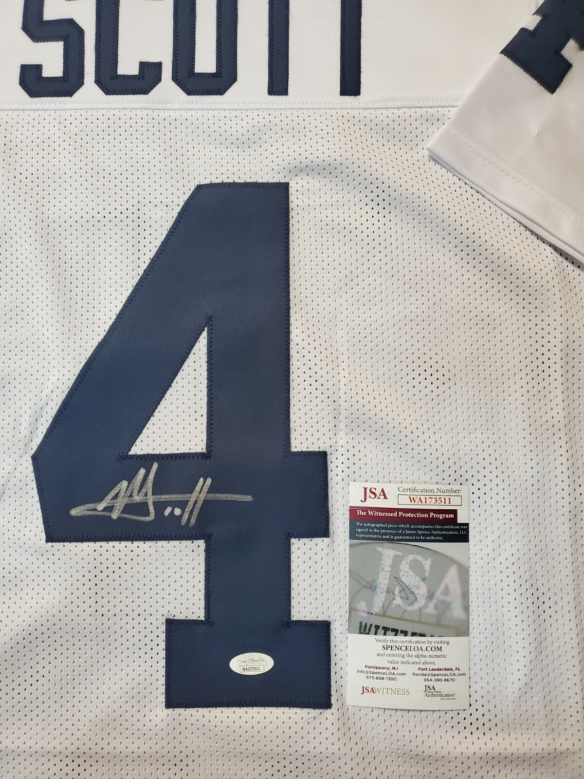 Penn State Nick Scott Autographed Signed Jersey Jsa Coa