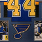 Framed St Louis Blues Chris Pronger Autographed Signed Jersey Jsa Coa