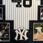 MVP Authentics Suede Framed New York Yankees Andy Pettitte Autographed Jersey Fanatics Holo 1575 sports jersey framing , jersey framing