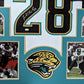 Framed Jacksonville Jaguars Fred Taylor Autographed Signed Jersey Jsa Coa