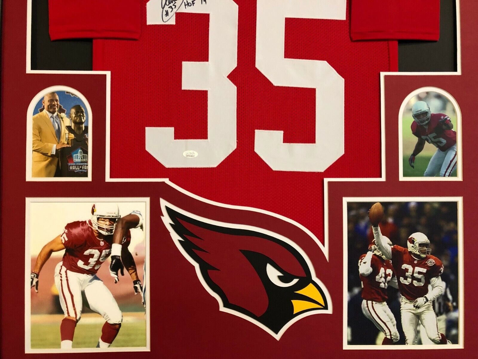 MVP Authentics Framed Arizona Cardinals Aeneas Williams Autographed Signed Jersey Jsa Coa 449.10 sports jersey framing , jersey framing