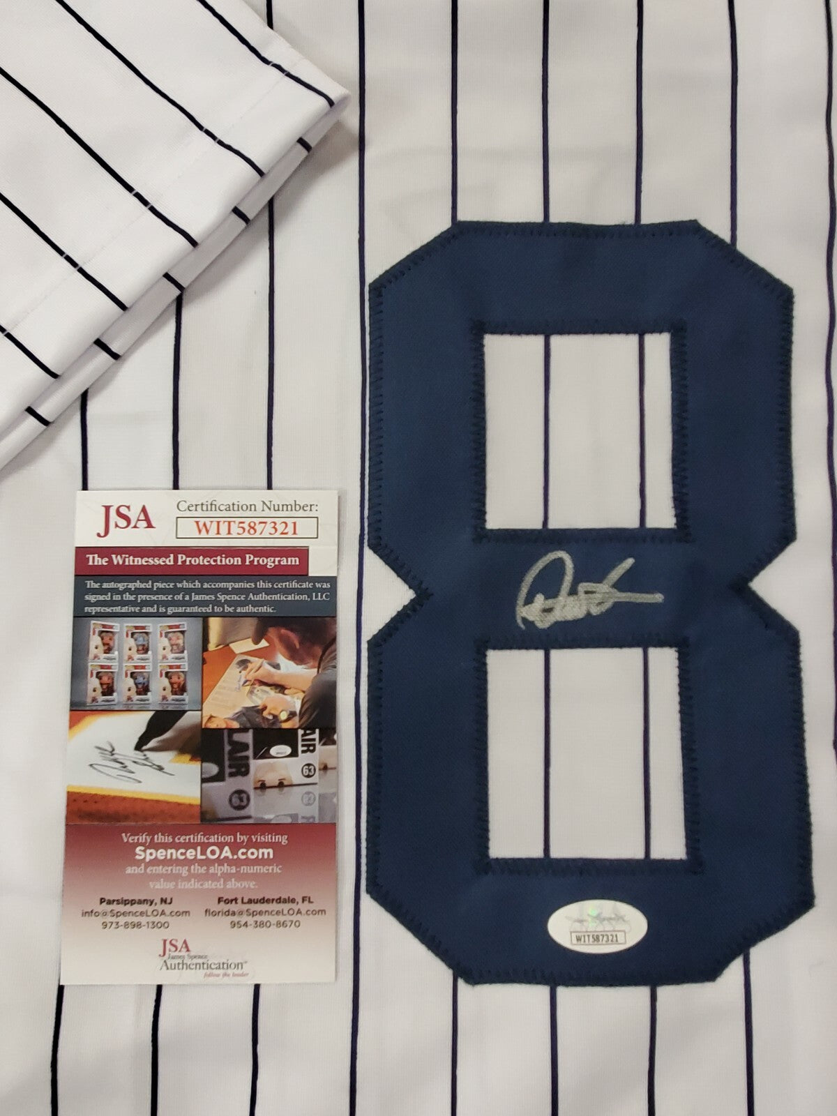 Deivi Garcia Autographed Signed N.Y. Yankees Style Custom Jersey Jsa Coa