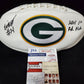 Green Bay Packers Eric Stokes Autographed Signed Inscribed Logo Football Jsa Coa