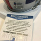 Daniel Jones Autographed Signed N.Y. Giants Amp Mini Helmet Beckett Coa