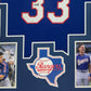 Framed Texas Rangers Jose Canseco Autographed Inscribed Jersey Jsa Coa
