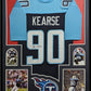 Framed Tennessee Titans Jevon Kearse Autographed Signed Jersey Jsa Coa
