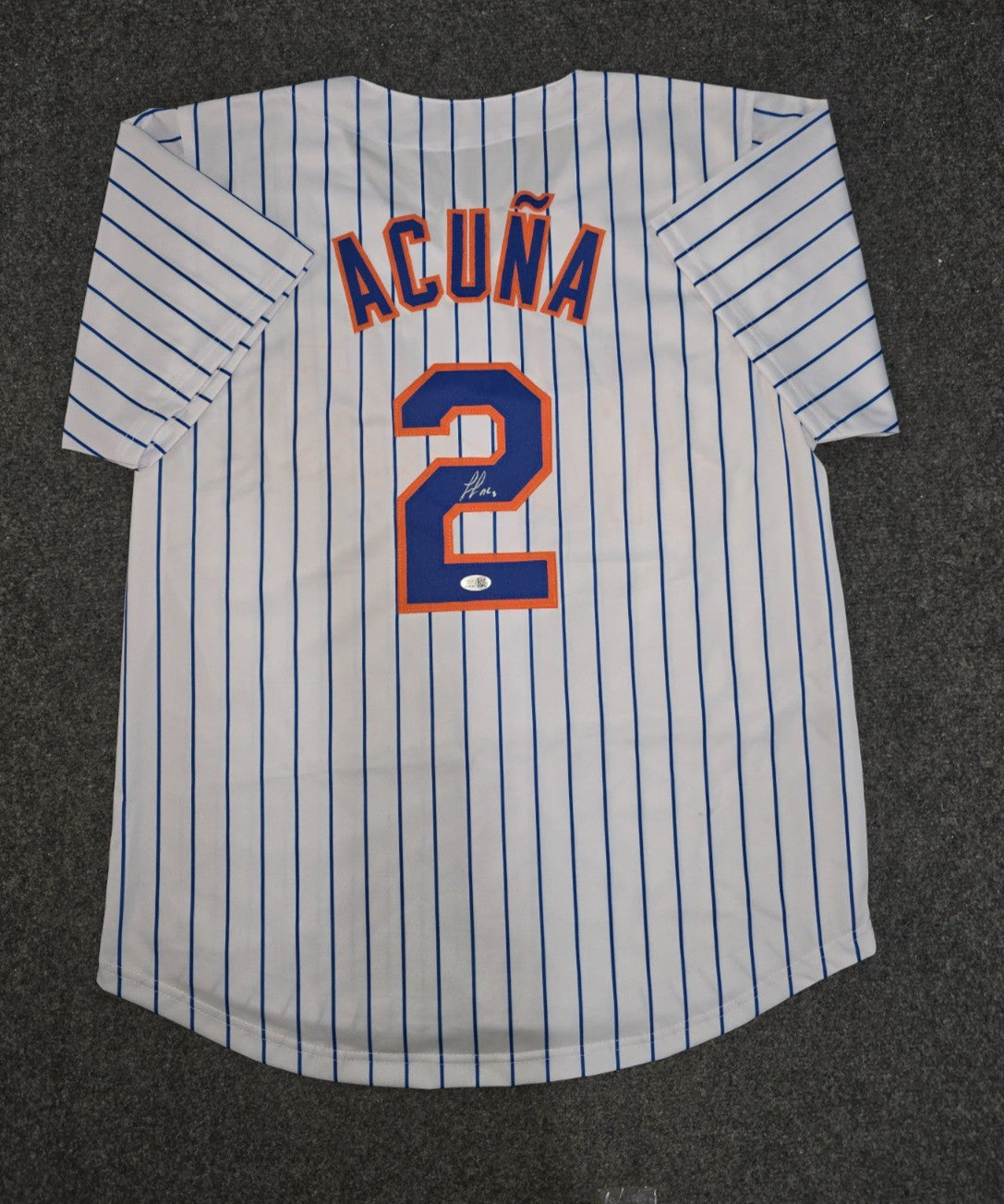 New York Mets Luisangel Acuna Autographed Signed Custom Jersey Jsa Coa