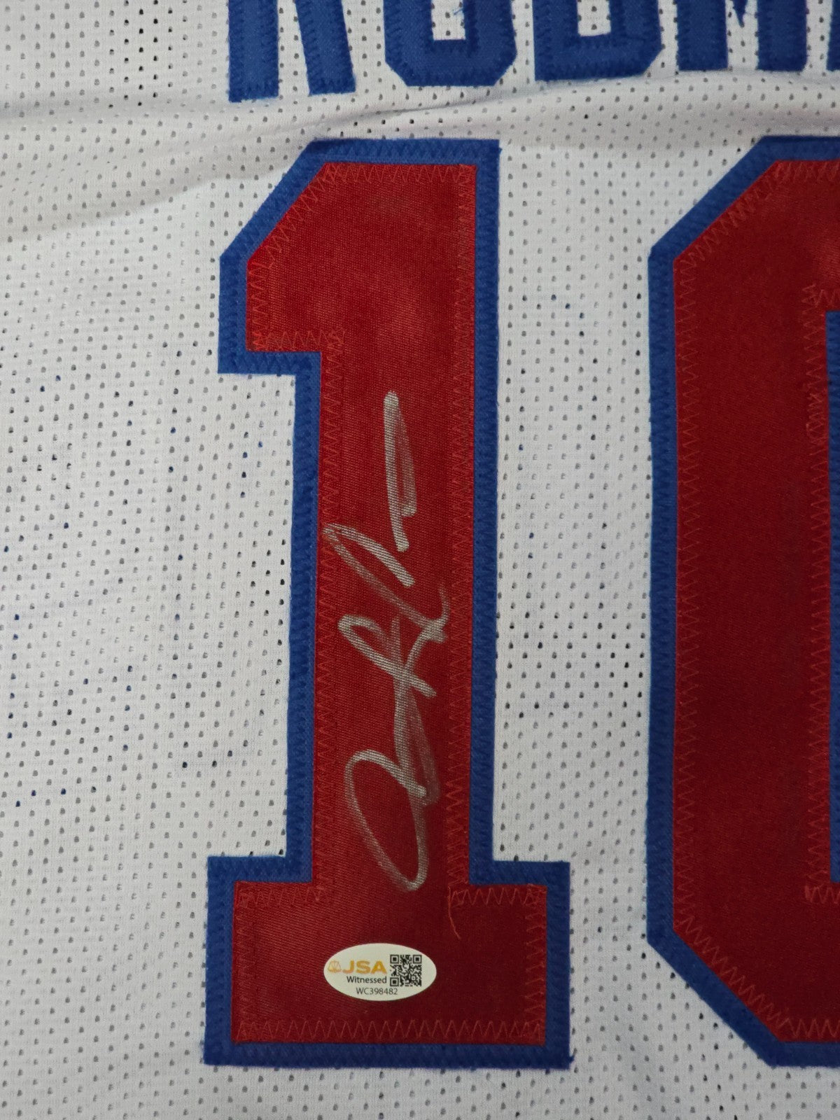 Detroit Pistons Dennis Rodman Autographed Signed Jersey Jsa Holo