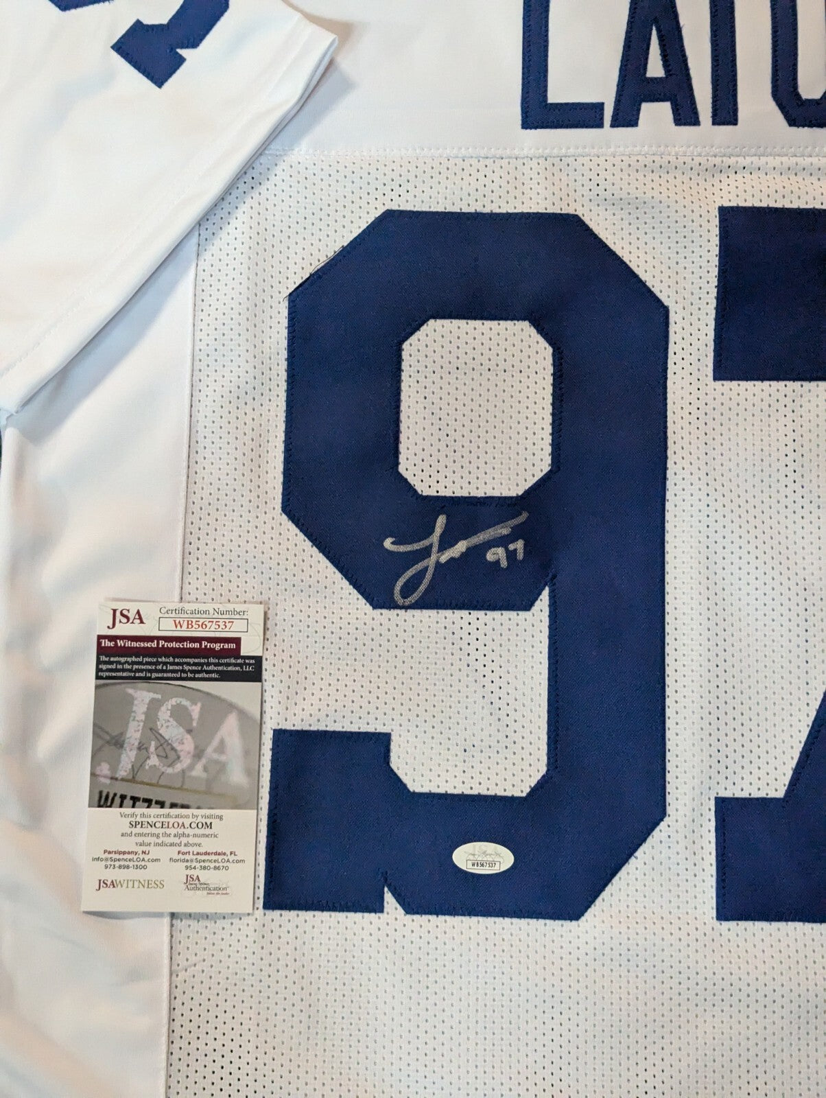 Indianapolis Colts Laiatu Latu Autographed Signed Jersey Jsa Coa