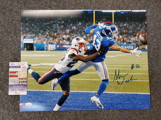 New England Patriots Shaun Wade Autographed Signed 16X20 Photo Jsa  Coa