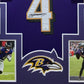 Framed Baltimore Ravens Zay Flowers Autographed Signed Jersey Jsa Coa