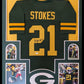 Framed Green Bay Packers Eric Stokes Autographed Signed Jersey Jsa Coa