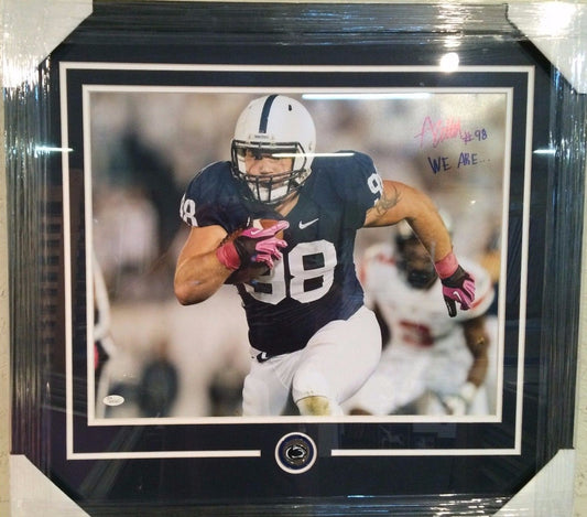 Anthony Zettel Framed Signed Inscribed Penn State 16X20 Photo Jsa Coa