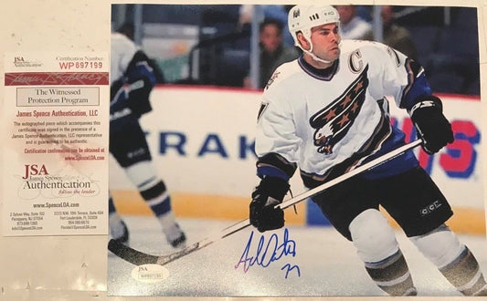 Adam Oates Autographed Signed Washington Capitals 8X10 Photo Jsa Coa